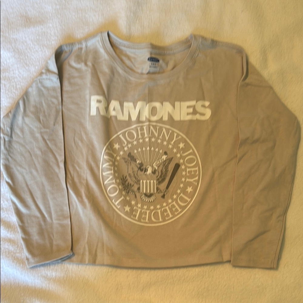 Ramones Old Navy Tan Long Sleeve Tee